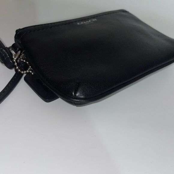 Coach Black Leather Wristlet - Picture 7 of 9